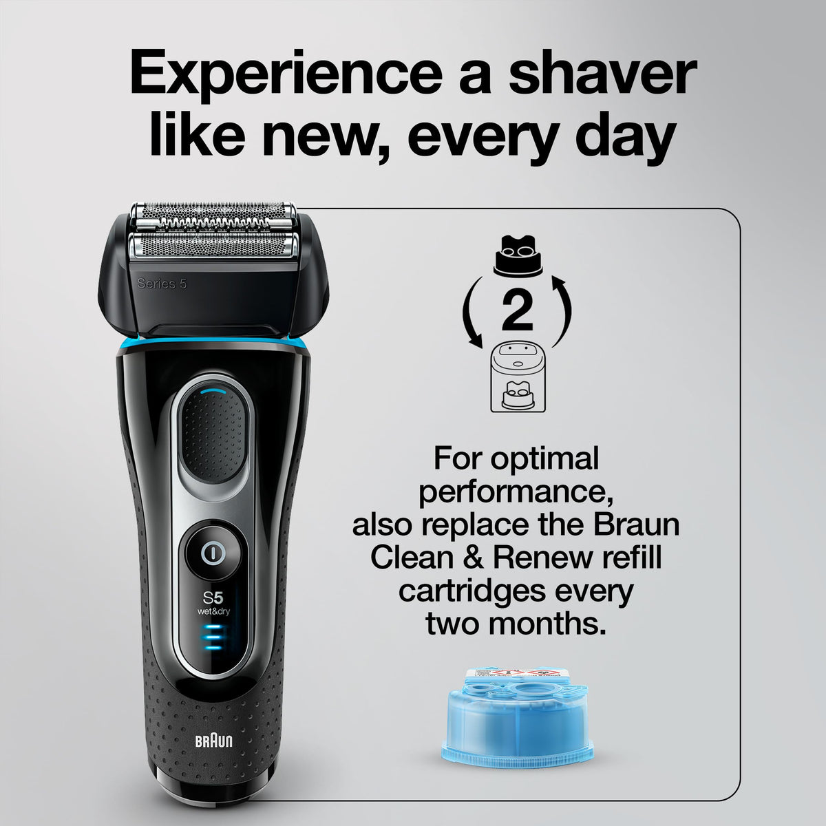 Braun Series 5 52S Electric Shaver Head Replacement Cassette – Silver 🍁 All In One Marketplace Canada