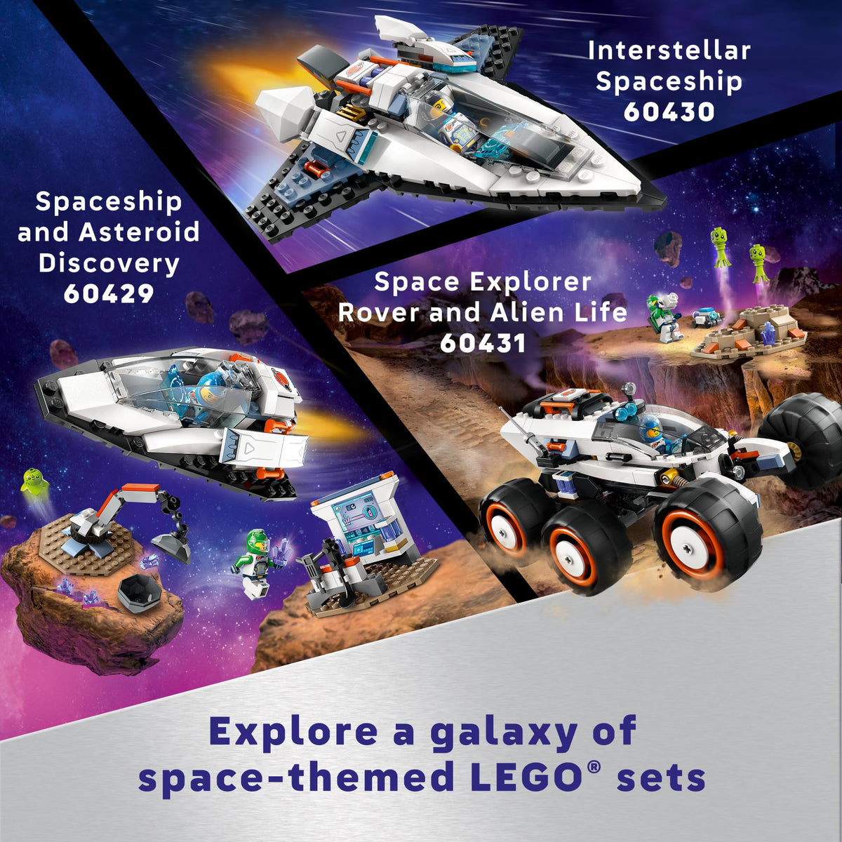 LEGO City Interstellar Spaceship Toy for Kids, Creative Play Space Toy, Building Set with Spacecraft Model, Drone, and Astronaut Figure, Building Toy for Boys, Girls and Kids Ages 6 and Up, 60430 🍁 All In One Marketplace Canada