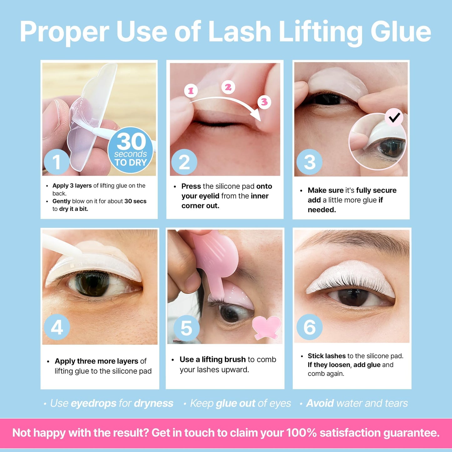 Korean Lash Lift Kit - 5 Sets At Home Eyelash Perm Kit with Upgraded Glue, Eyelash Lift, DIY Lash Perm Easy for Beginner & Professional, Semi Permanent Perming Wave Suitable For Salon & Home (Blue) 🍁 All In One Marketplace Canada