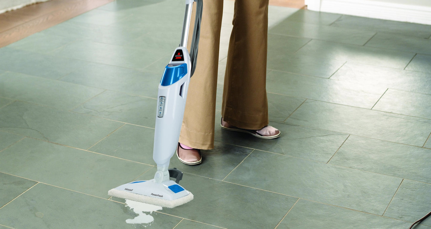 BISSELL PowerFresh Steam Mop with Natural Floor Sanitization, Kills 99.9% of Germs Without Chemicals, Flip-Down Scrubber, SmartSet Steam Control, Hardwood Tile and Sealed Floor Cleaner, 19401 🍁 All In One Marketplace Canada