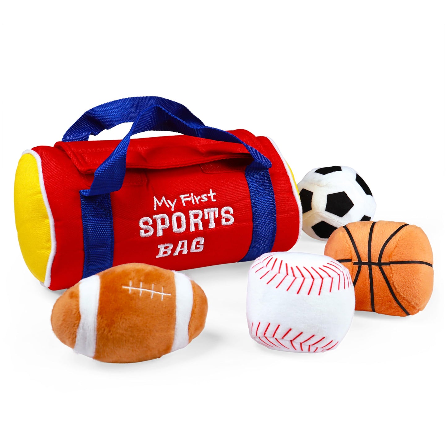Baby GUND My First Sports Bag Stuffed Plush Playset, Baby Gift Toys for Boys and Girls Ages 1 & Up, 5 Piece, 8" 🍁 All In One Marketplace Canada