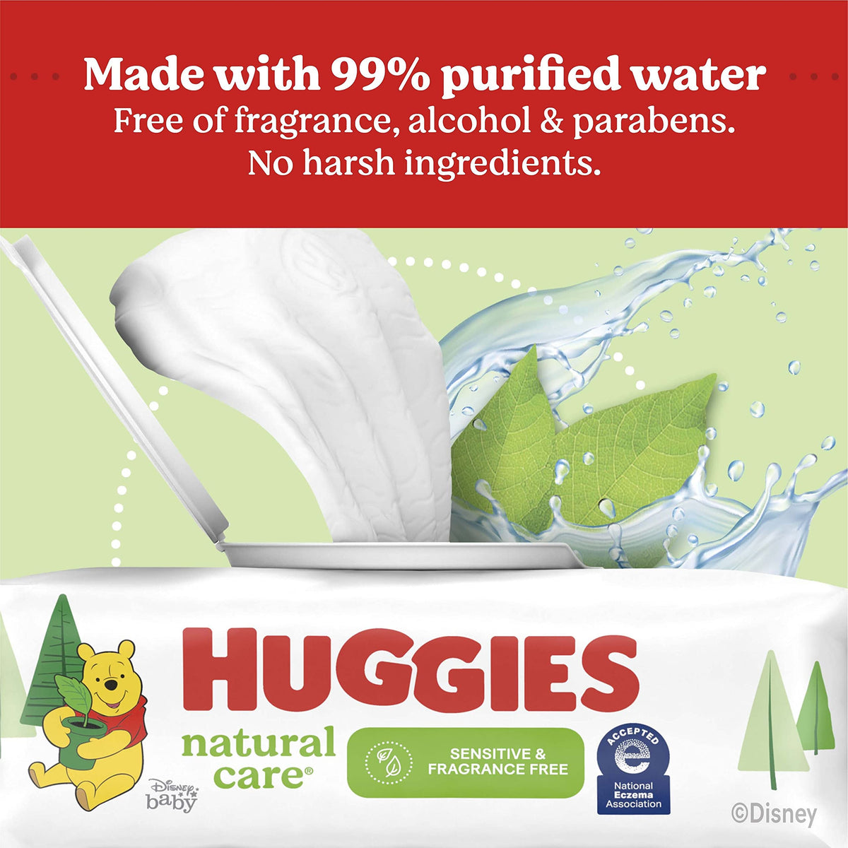 Huggies Natural Care Unscented Baby Wipes, Sensitive, 6 Refill Packs (1008 Wipes) 🍁 All In One Marketplace Canada