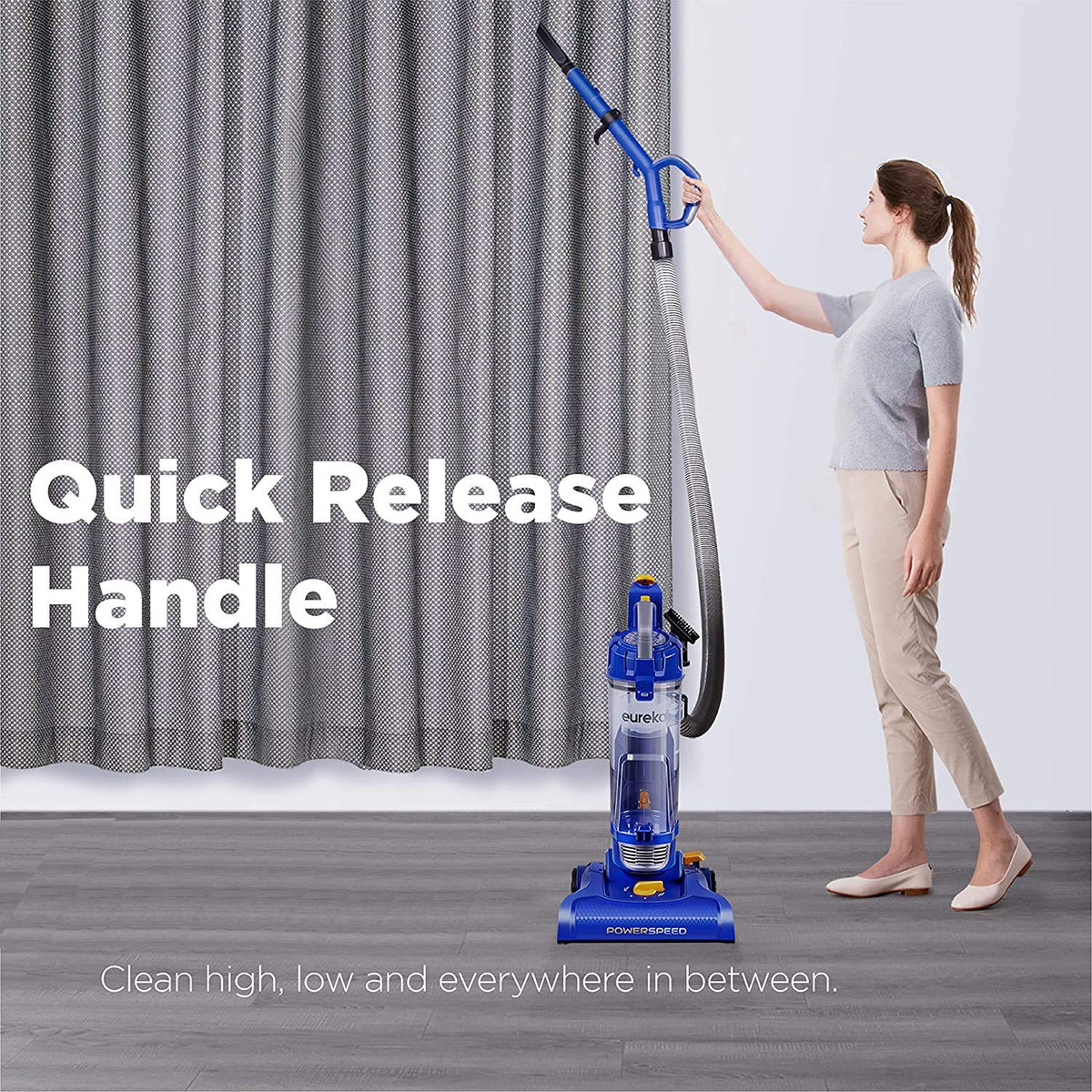 Eureka Powerful Bagless Upright Vacuum Cleaners for Home Pets, Lightweight Household Vacuum Cleaner for Carpet and Hard Floor, PowerSpeed NEU182C with 5 Height Adjustment, Blue 🍁 All In One Marketplace Canada