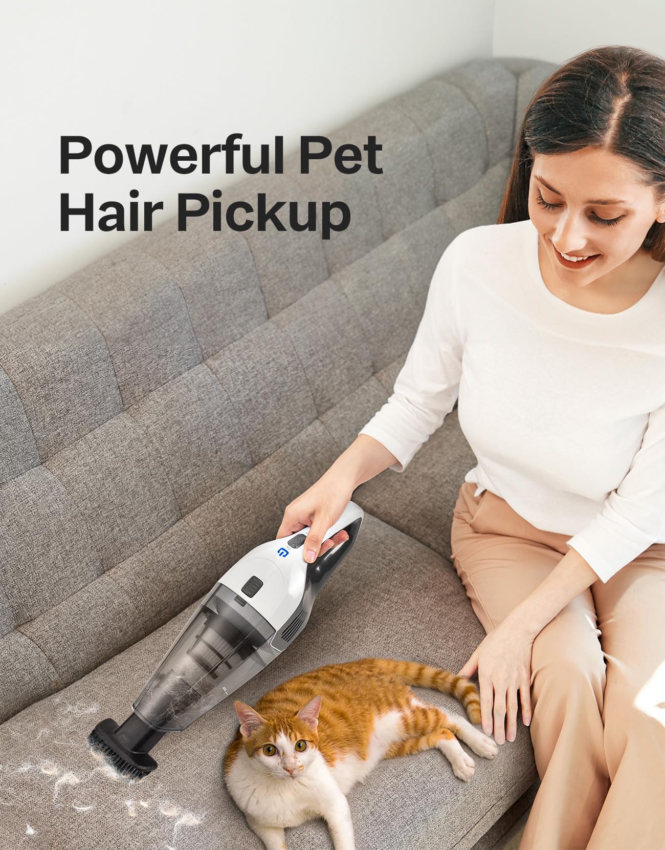 Handheld Vacuum Cleaner, Powerful Suction Portable Lightweight Hand Held Vacuum Cordless with 25-30Mins Long Runtime Rechargeable Battery Quick Charge for Home, Car, Carpet Stairs, Pet Hair Cleaning 🍁 All In One Marketplace Canada