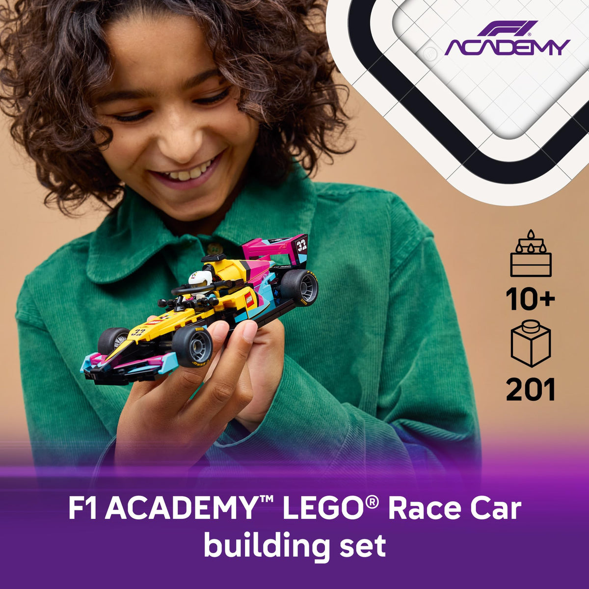 LEGO Speed Champions F1 ACADEMY LEGO Race Car Building Toy - Pretend Play Racing Vehicle with F1 ACADEMY Minifigure - Play & Display Toy Car for Boys & Girls Ages 10+ - Gift Idea for Birthdays - 77258 🍁 All In One Marketplace Canada