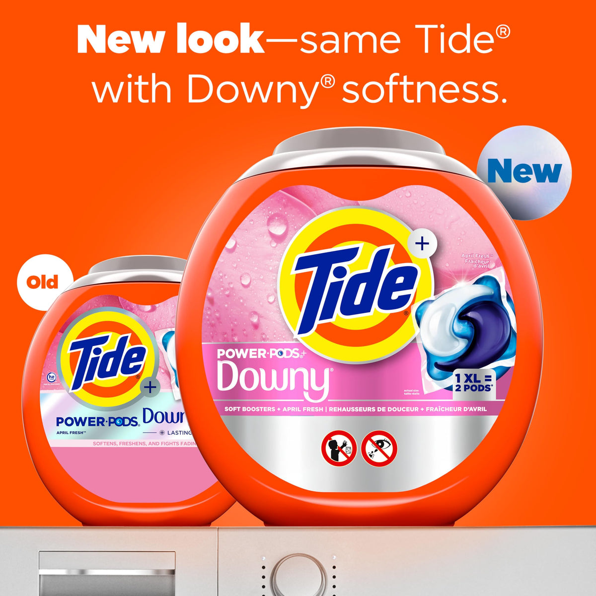 Tide Power PODs, 2-in-1 Laundry Detergent PODS with Downy Soft Boosters, Lasting Freshness with April Fresh Scent, 45 Count 🍁 All In One Marketplace Canada