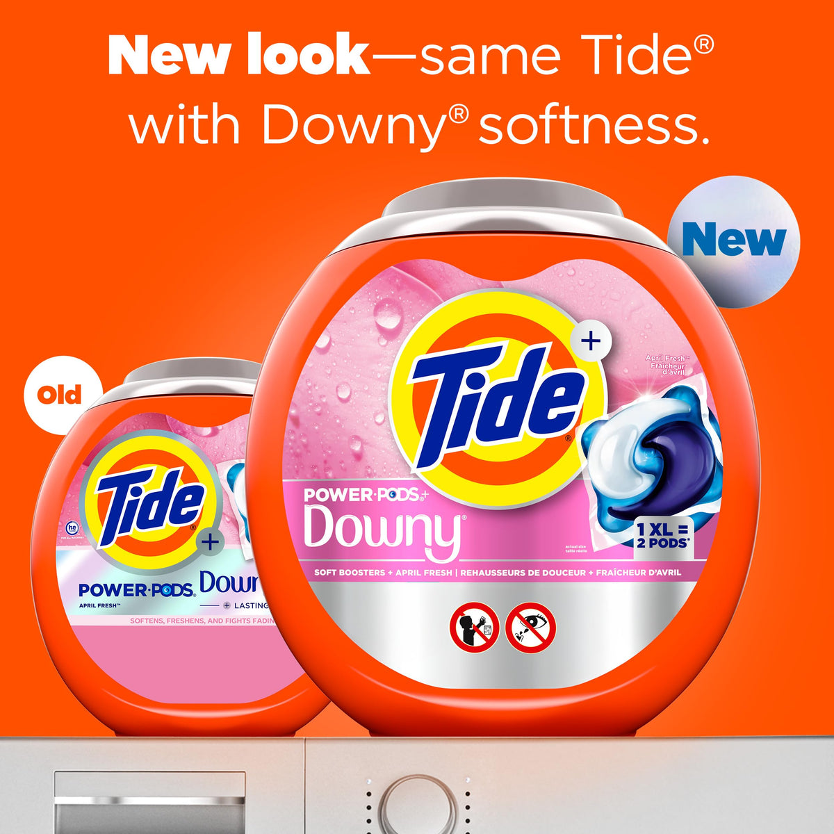 Tide Power PODs + Downy Laundry Detergent Pods, Soft Boosters + April Fresh, 63 Count 🍁 All In One Marketplace Canada