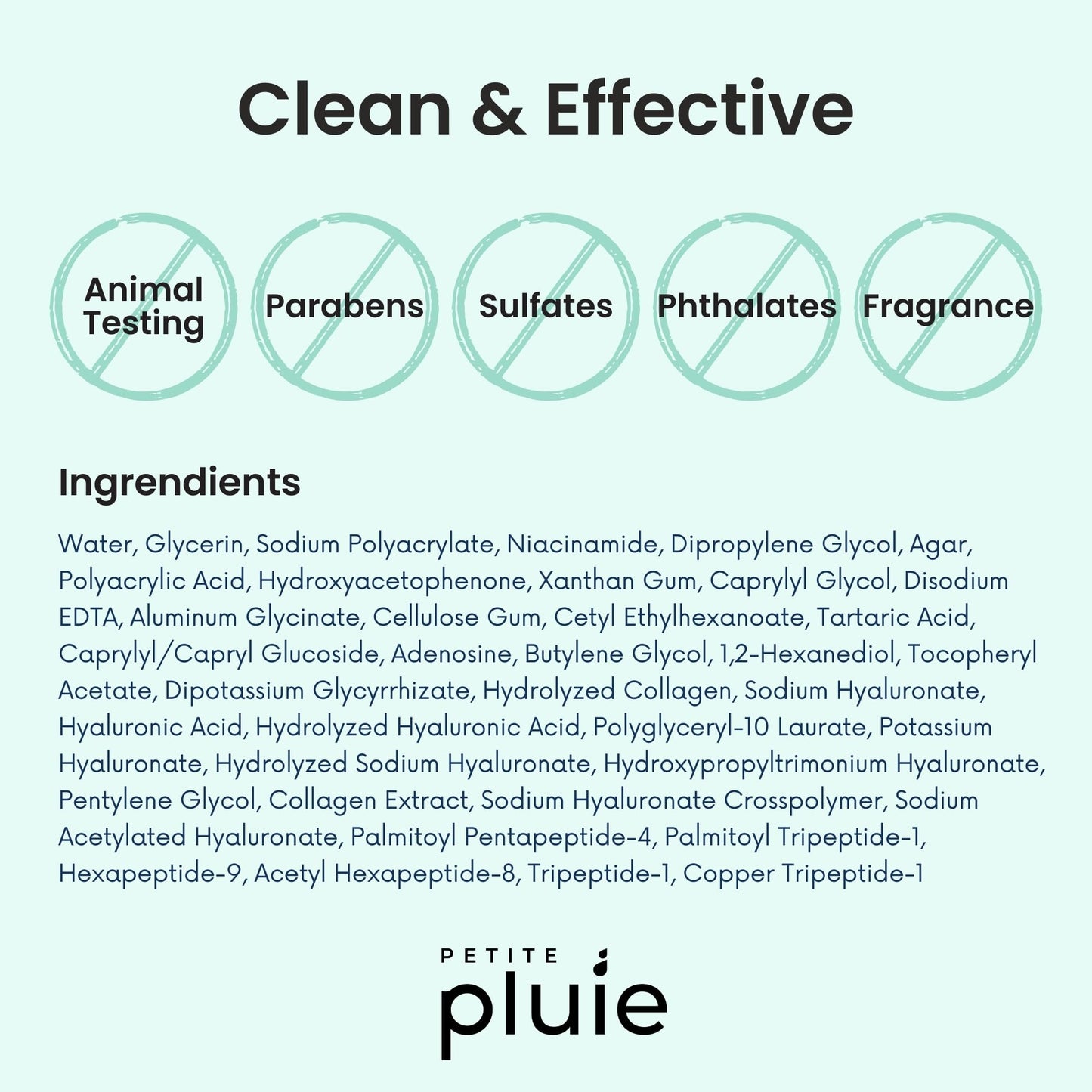 Petite Pluie Overnight Use Advanced Canadian Forehead Smoothing Patches - Premium Hydrogel Non-Sticky Hydration Collagen Face Mask - Superior Adhesion with Extra Large Size for Necklines & Frown Lines Treatment, Made in Korea, 10 Count