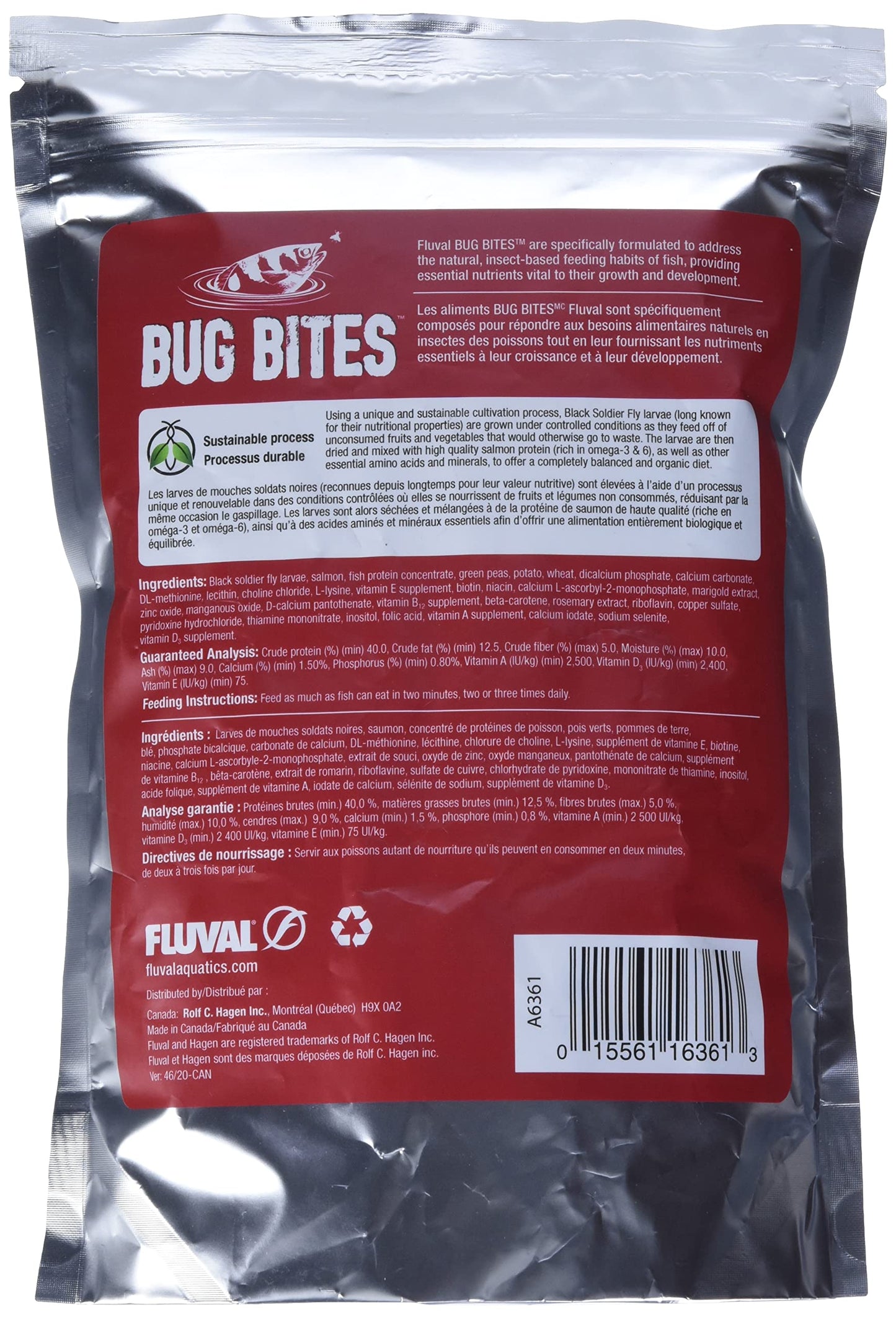Fluval Bug Bites Cichlid Formula, 5-7 mm Pellets, 450 g 🍁 All In One Marketplace Canada
