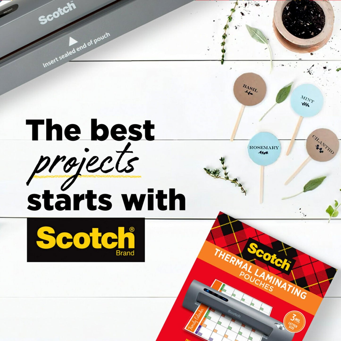 Scotch Thermal Laminating Pouches, 8.97 in x 11.45 in Laminating Sheets, 5-Mil Thick, 50 Pouches 🍁 All In One Marketplace Canada