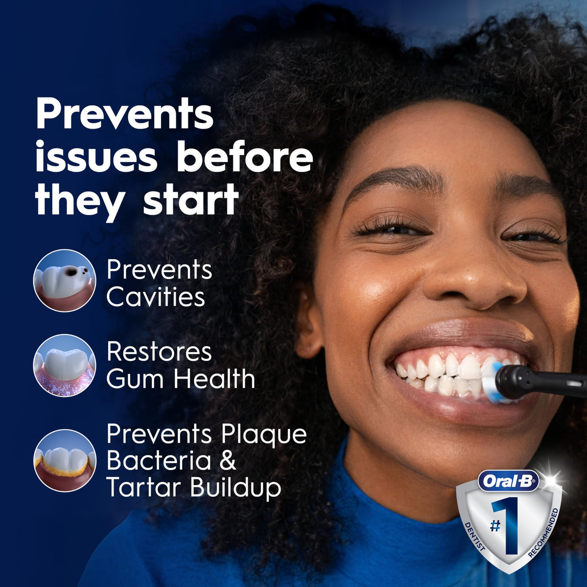 Oral-B iO Deep Clean + Protect Rechargeable Electric Toothbrush, White with Visible Pressure Sensor, 5 Cleaning Settings, 2 Min Timer, an iO Series 7 Toothbrush, 2 Replacement Brush Heads, and Charging Travel Case 🍁 All In One Marketplace Canada