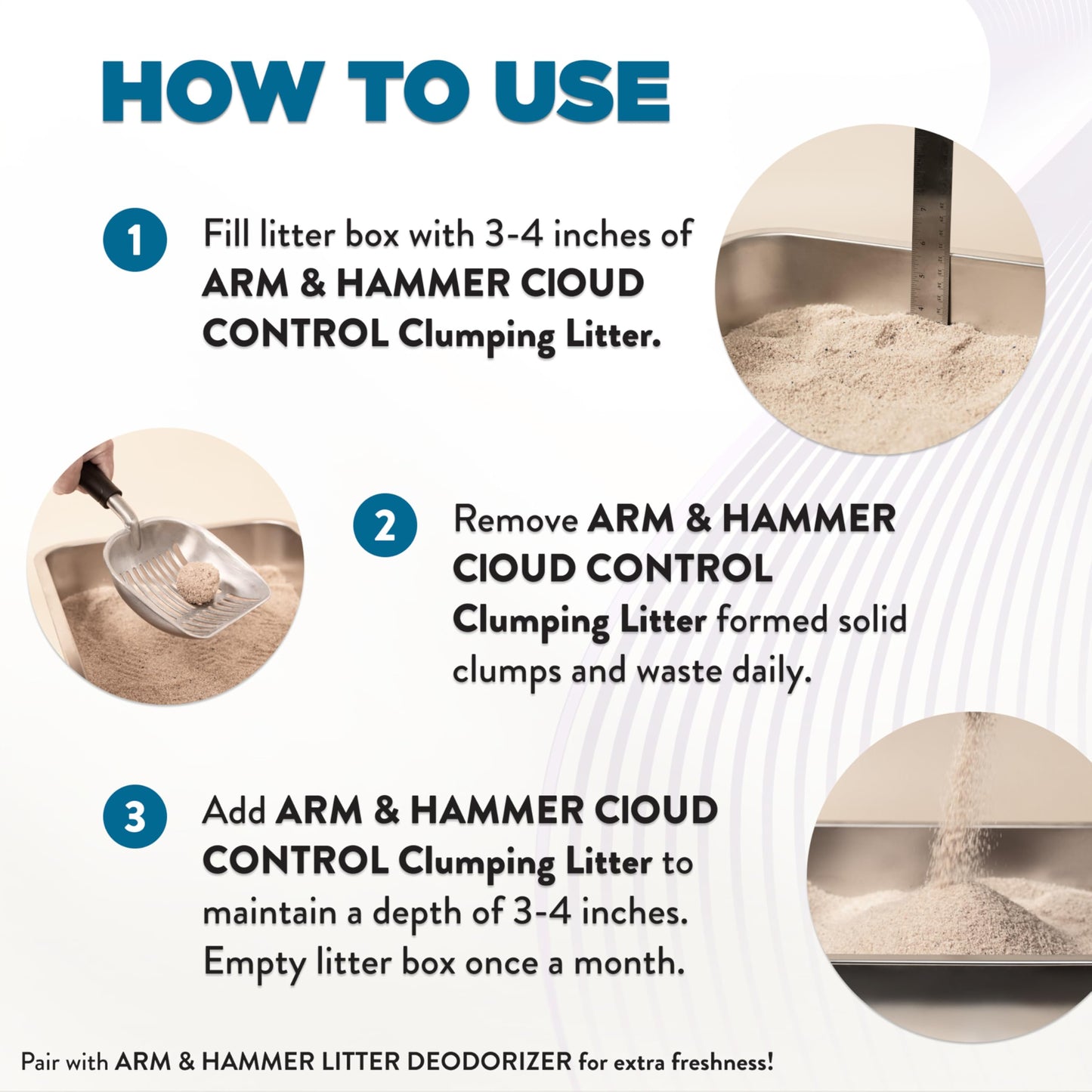 ARM & Hammer Cloud Control Clumping Cat Litter, Multi Cat, 6.35kg – 7 Day Odour Control, 99.9% Dust Free, Hypoallergenic Light Scent 🍁 All In One Marketplace Canada