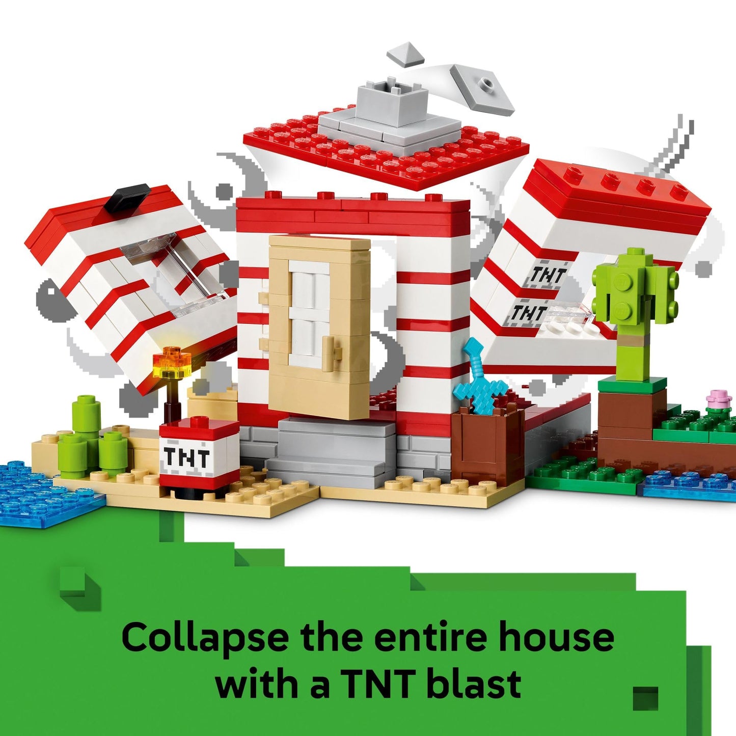 LEGO Minecraft The TNT Jungle House Kids Toy for Pretend Play - Collectible Minecraft Toy - Building Set for Boys and Girls 8+ - Gift Idea for Birthdays and Video Game Fans - 21275 🍁 All In One Marketplace Canada