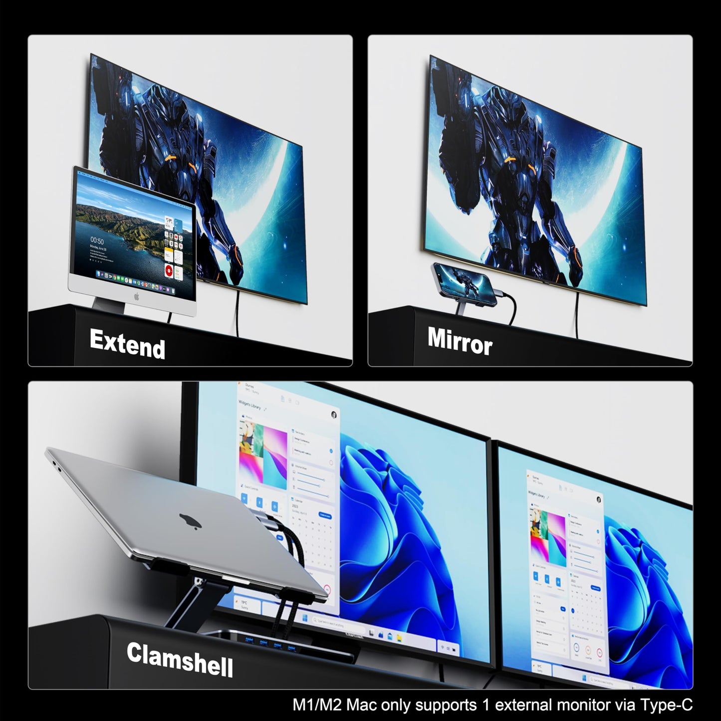 BENFEI USB C to HDMI 6 Feet Cable [4K@60Hz, Aluminum Shell, Nylon Braided], Thunderbolt 3/4 Compatible with iPhone 15 Pro/Max, MacBook Pro/Air 2023, iPad Pro, Surface Book 2, Galaxy S23 and More 🍁 All In One Marketplace Canada