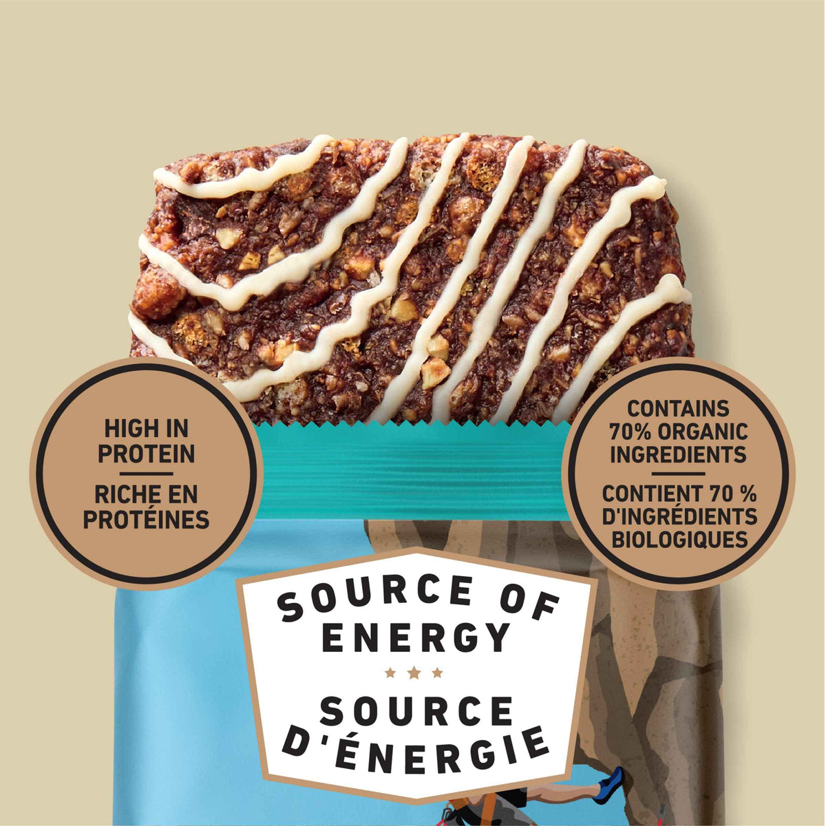 Clif Bar Energy Bars, Cool Mint Chocolate, Snacks, 680 g (Pack of 10) 🍁 All In One Marketplace Canada