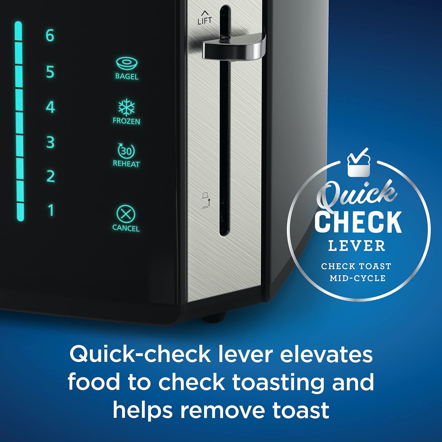 Oster 4-Slice Toaster, Touch Screen with 6 Shade Settings and Digital Timer, Black/Stainless Steel 🍁 All In One Marketplace Canada