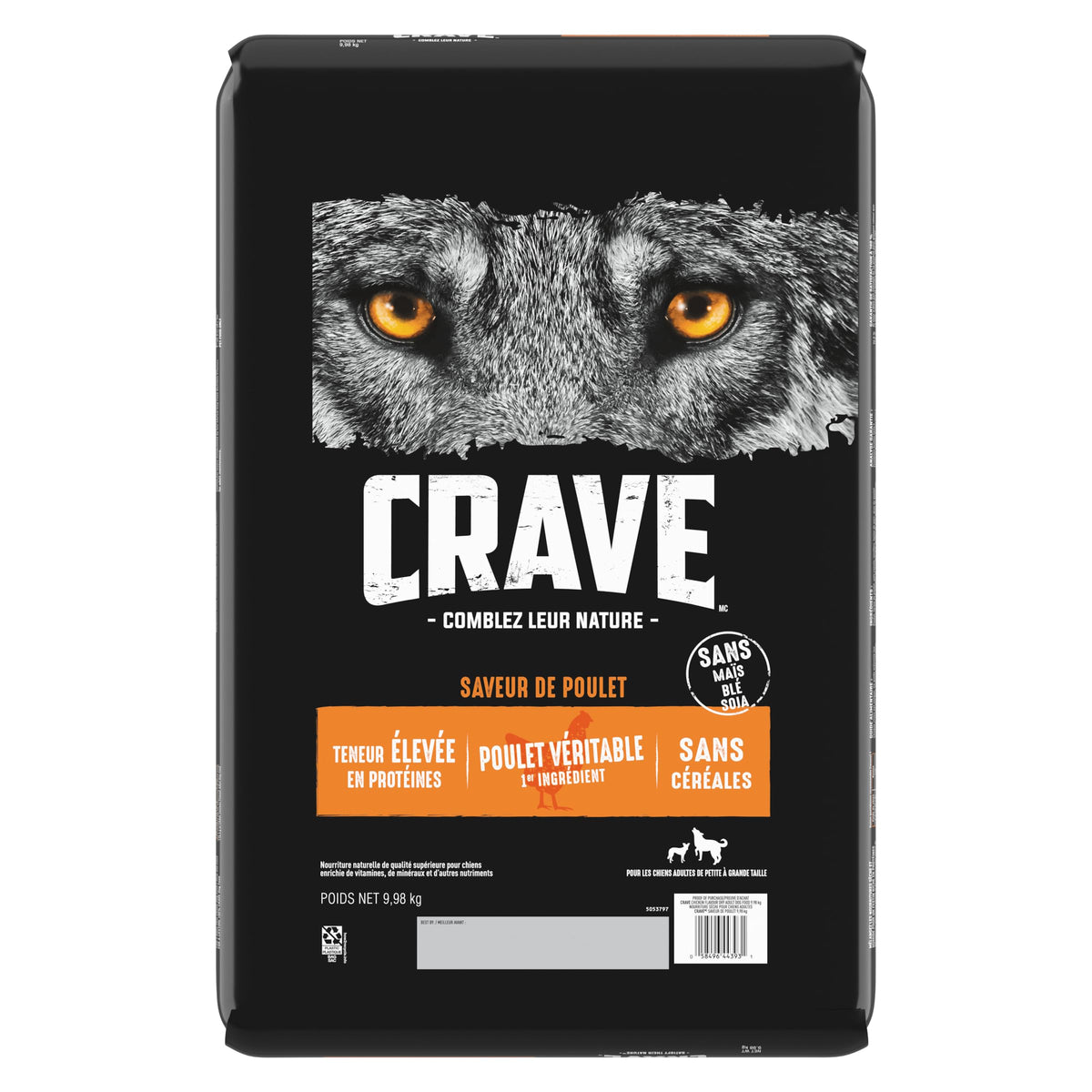 Crave Adult Dry Dog Food, Chicken Flavour, 9.98kg 🍁 All In One Marketplace Canada