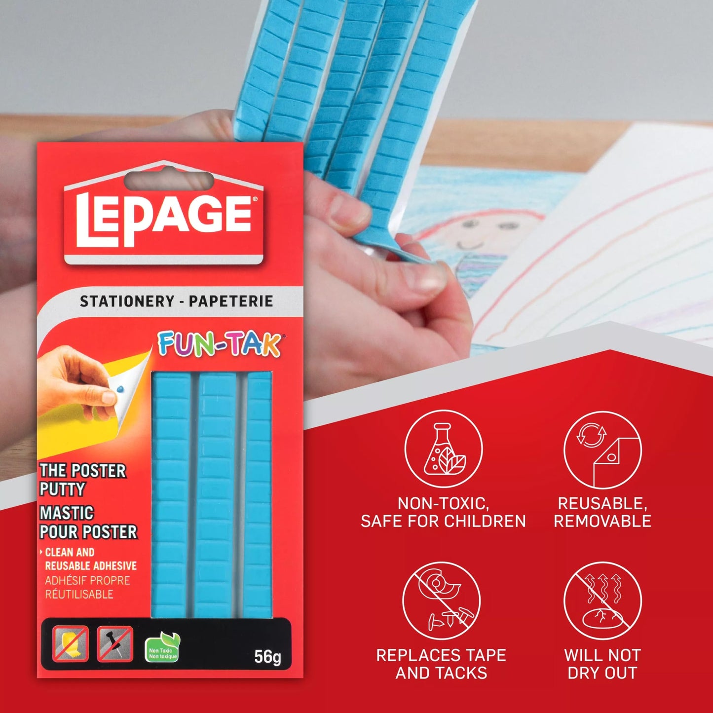 LePage Fun-Tak Mounting Putty 56 g Blue 🍁 All In One Marketplace Canada