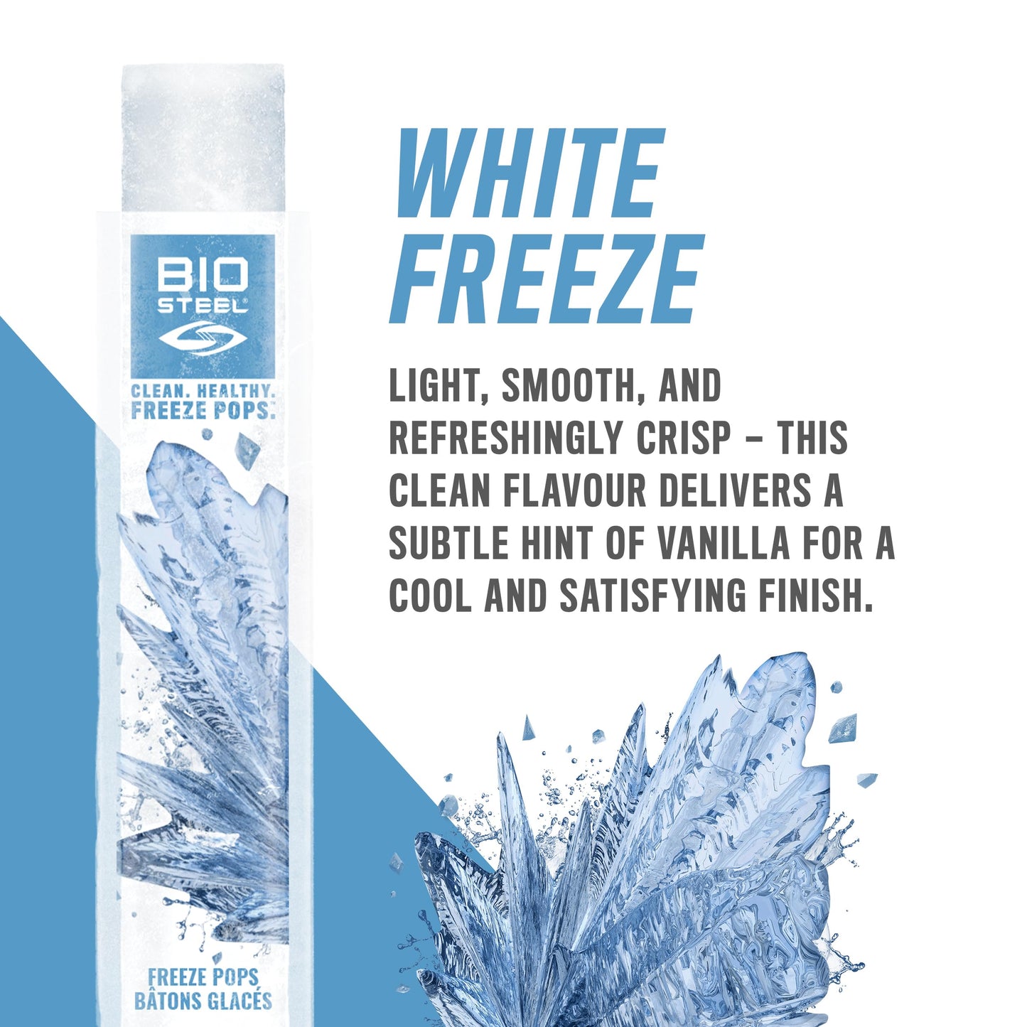 BioSteel Electrolyte Freeze Pops, 27 Count – Zero Sugar Sports Hydration, 5 Essential Electrolytes, No Artificial Colours or Sweeteners, Caffeine-Free | Blue Raspberry, Rainbow Twist & White Freeze 🍁 All In One Marketplace Canada