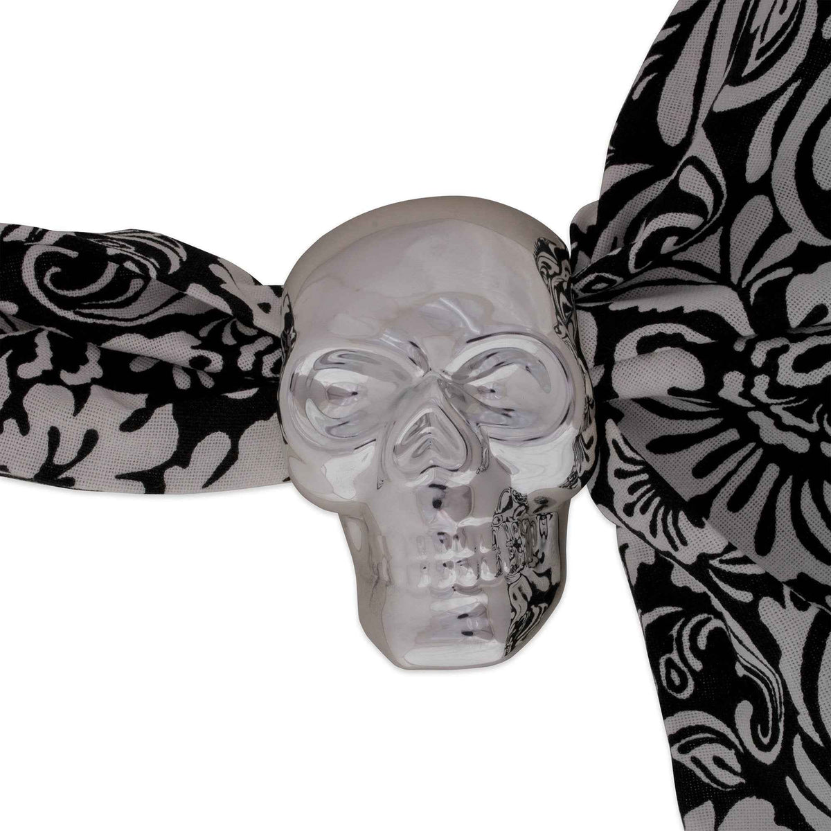 DII Halloween Napkin Rings Novelty Tabletop Décor Set, 3.25x2.25x3, Silver Skull, 6 Piece
