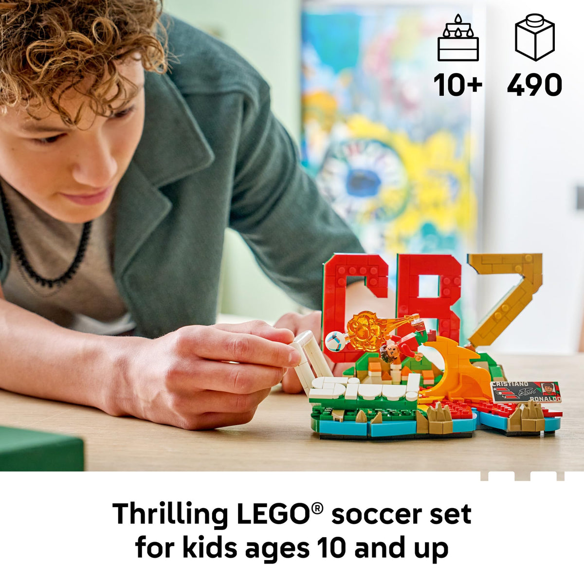 LEGO Editions Cristiano Ronaldo – Soccer Highlights - Building Set for Boys & Girls, Ages 10+ - Collectible Soccer Gift with Plaque - Kids Bedroom or Shelf Decor - 43012 🍁 All In One Marketplace Canada