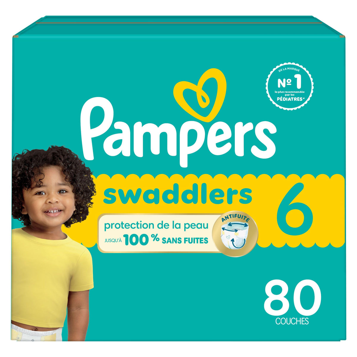 Pampers Swaddlers Diapers, Size S6 (23-44 lbs), 80 Count, Absorbent, Keeps Baby Dry and Comfortable, Skin Safe Disposable Baby Diaper 🍁 All In One Marketplace Canada