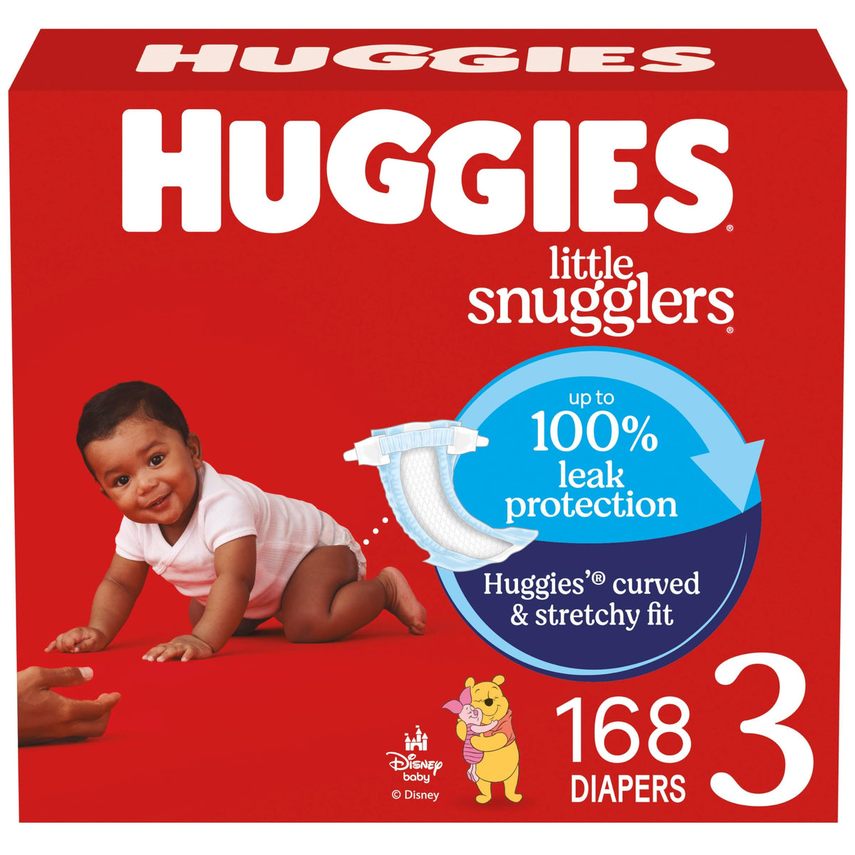 Huggies Size 3 Diapers, Little Snugglers Baby Diapers, Size 3 (16-28 lbs), 168 Count (6 Packs of 28), Packaging May Vary 🍁 All In One Marketplace Canada