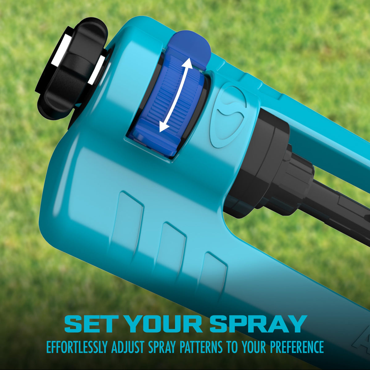 Aqua Joe SJI-OMS16 Indestructible Metal Base Oscillating Sprinkler with Adjustable Spray 🍁 All In One Marketplace Canada