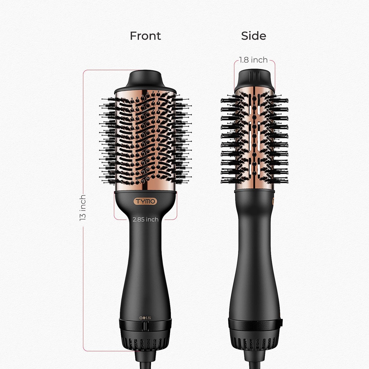 TYMO Hair Dryer Brush Blow Dryer Brush in One, 4 in 1 Ionic Hairdryer and Styler Volumizer with Oval Titanium Barrel, Hot Air Straightener for Smooth Frizz-Free Blowout, Gold 🍁 All In One Marketplace Canada