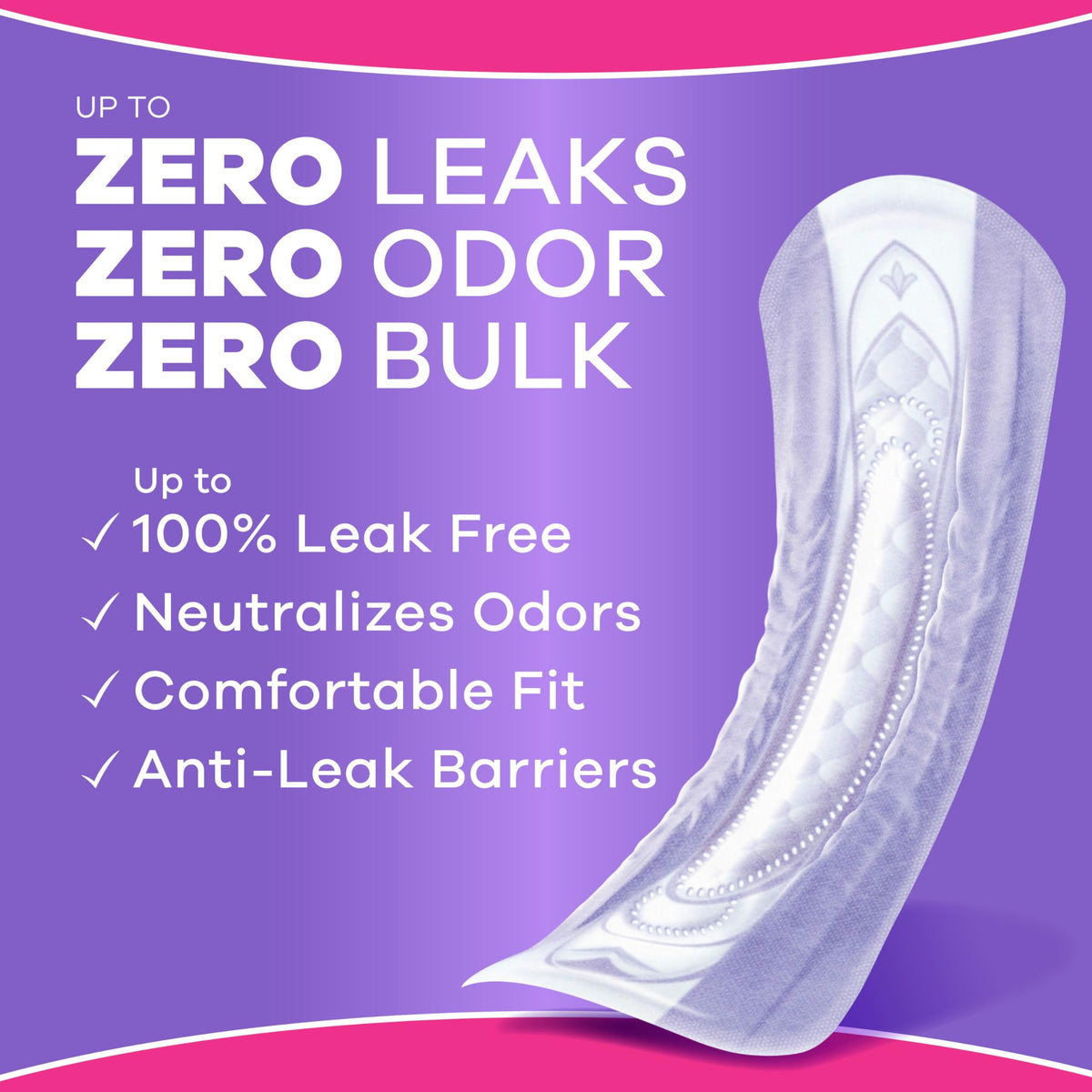 Always Discreet Adult Incontinence Pads for Women, Maximum Absorbency, Long Length, Postpartum Pads, 64 Count 🍁 All In One Marketplace Canada