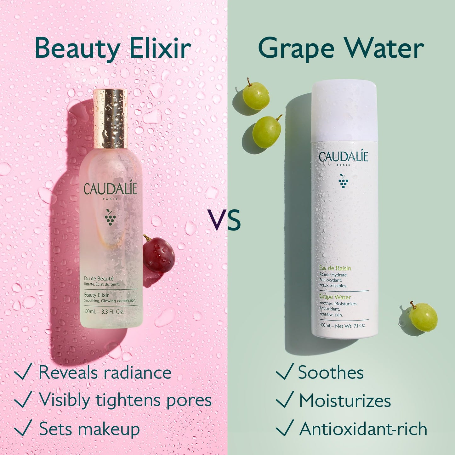 Caudalie Beauty Elixir Face Mist: Toner That Tightens Pores + Reduces Dullness + Sets Makeup - 30 mL 🍁 All In One Marketplace Canada