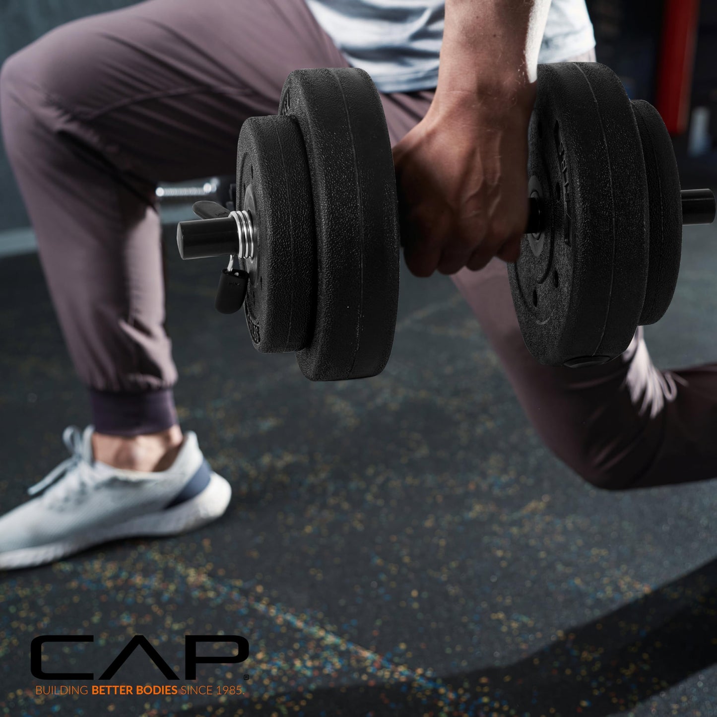 CAP Barbell 40-Pound Adjustable Cement Dumbbell Set – Versatile Vinyl Coated Weights for Home Gym Excellence 🍁 All In One Marketplace Canada