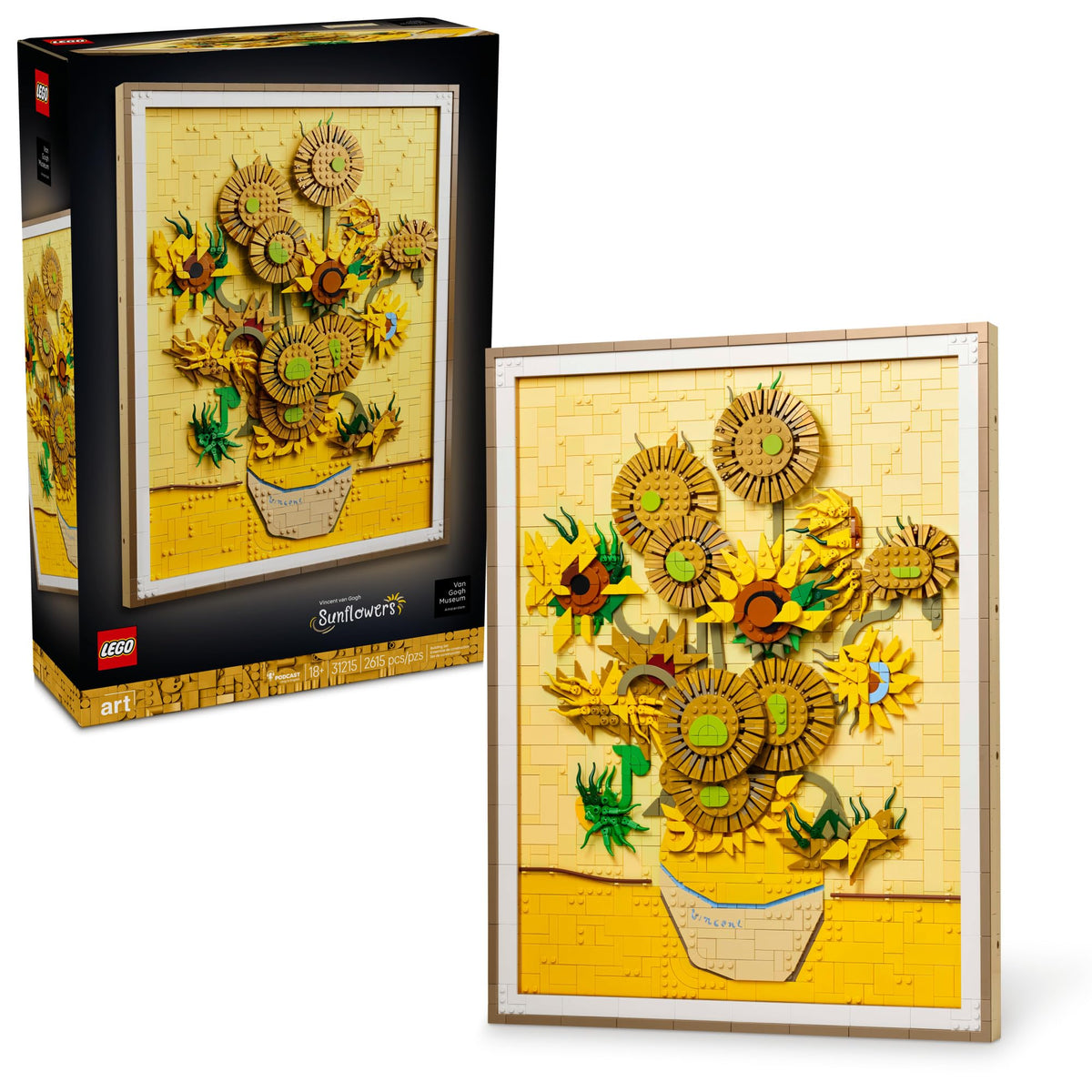 LEGO Art Vincent Van Gogh – Sunflowers Building Set for Adults - Home Decor Idea - Brick Built Painting - Gift for Birthdays - 31215 🍁 All In One Marketplace Canada