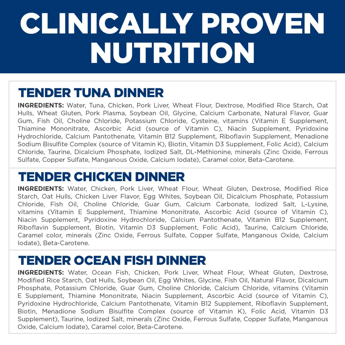 Hill's Science Diet Adult Canned Cat Food Variety Pack, Tender Dinner Chicken, Tuna, and Ocean Fish, 5.5 oz, 12 Pack Wet cat Food 🍁 All In One Marketplace Canada
