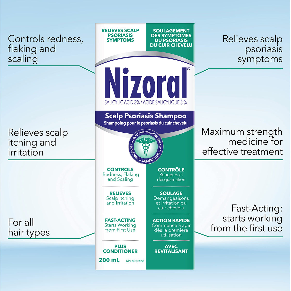 Nizoral Scalp Psoriasis Shampoo - Maximum Strength 200ml 🍁 All In One Marketplace Canada