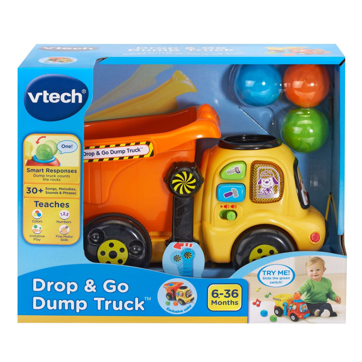 VTech Drop & Go Dump Truck - Orange 🍁 All In One Marketplace Canada