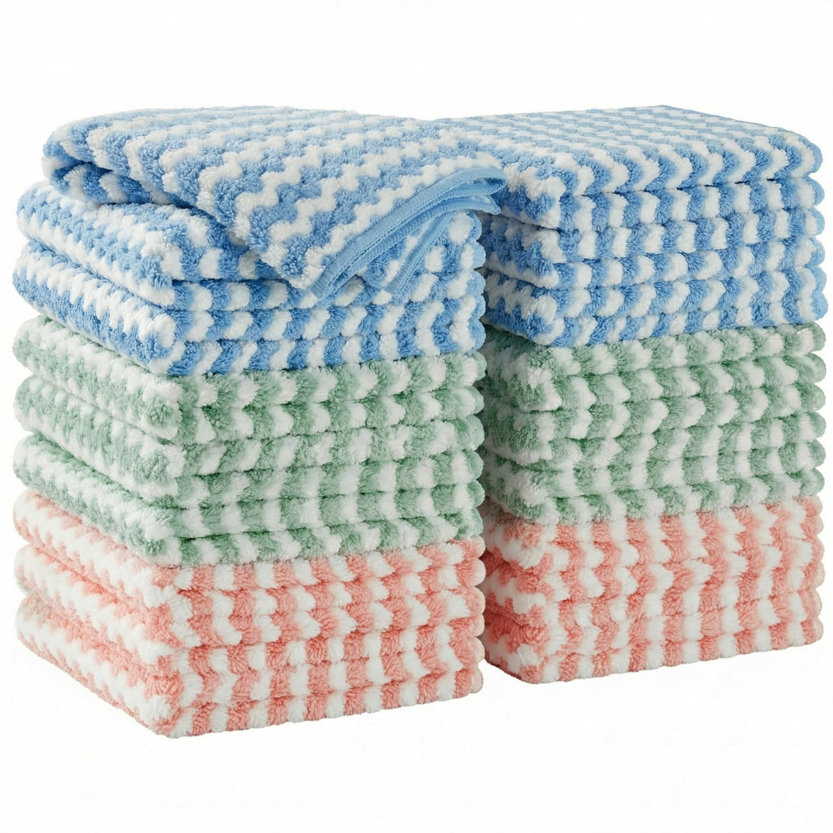 JOYMOOP Microfiber Cleaning Cloths, Dish Cloths for Washing Dishes, 18 Pack Kitchen Towels, Reusable and Washable Dish Towels for Dish Drying Washing, Absorbent Streak Free Lint Free Rags - 10" x 10" 🍁 All In One Marketplace Canada