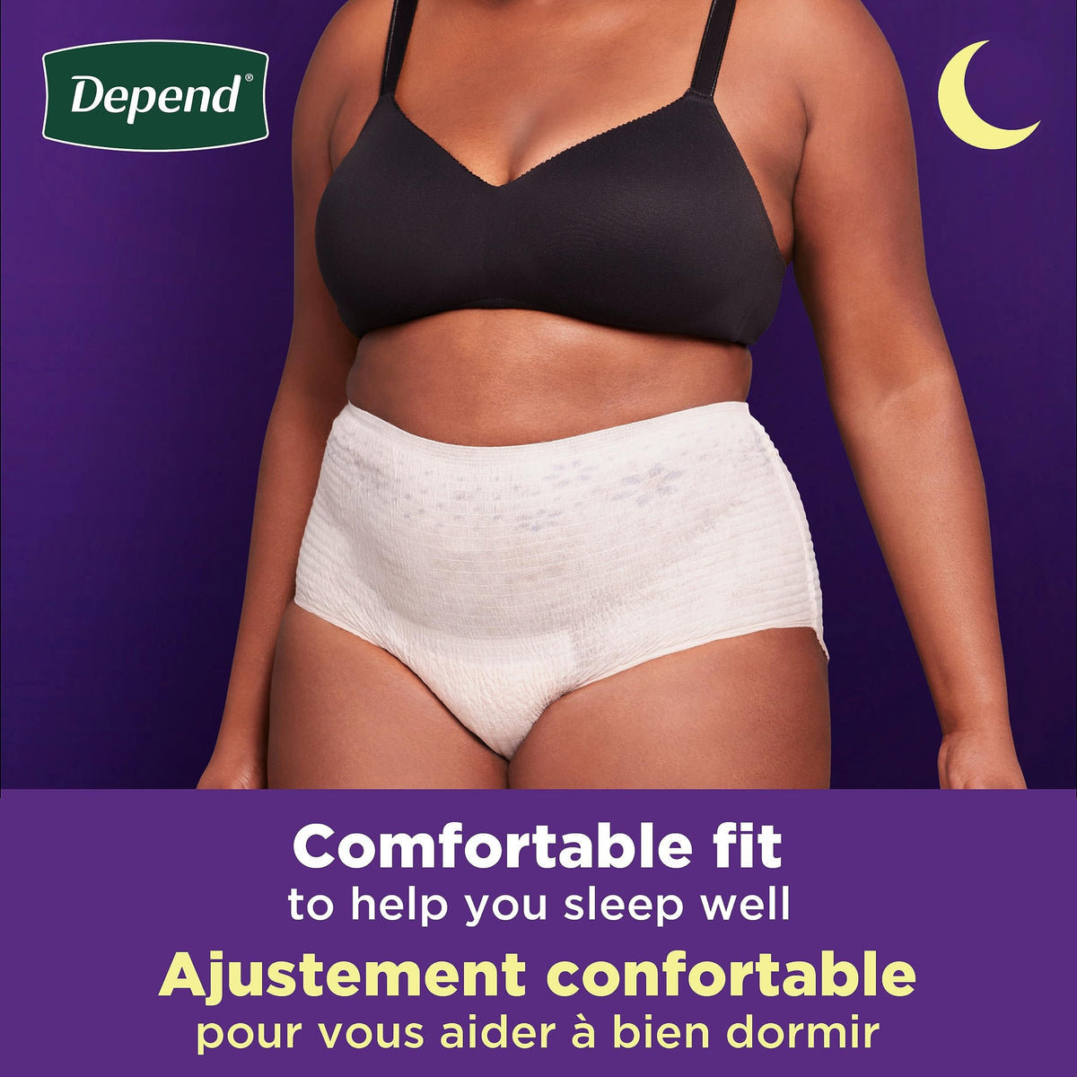 Depend Night Defense Adult Incontinence Underwear for Women, Disposable, Overnight, Extra-Large, Blush, 48 Count 🍁 All In One Marketplace Canada