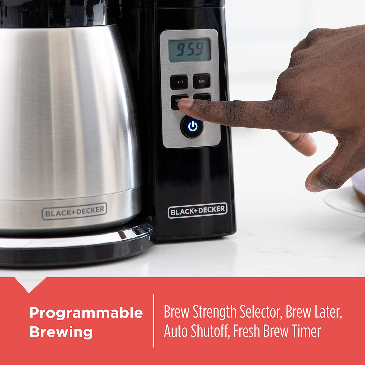 BLACK+DECKER CaféCraft 12-Cup Programmable Coffee Maker, Thermal Carafe 🍁 All In One Marketplace Canada
