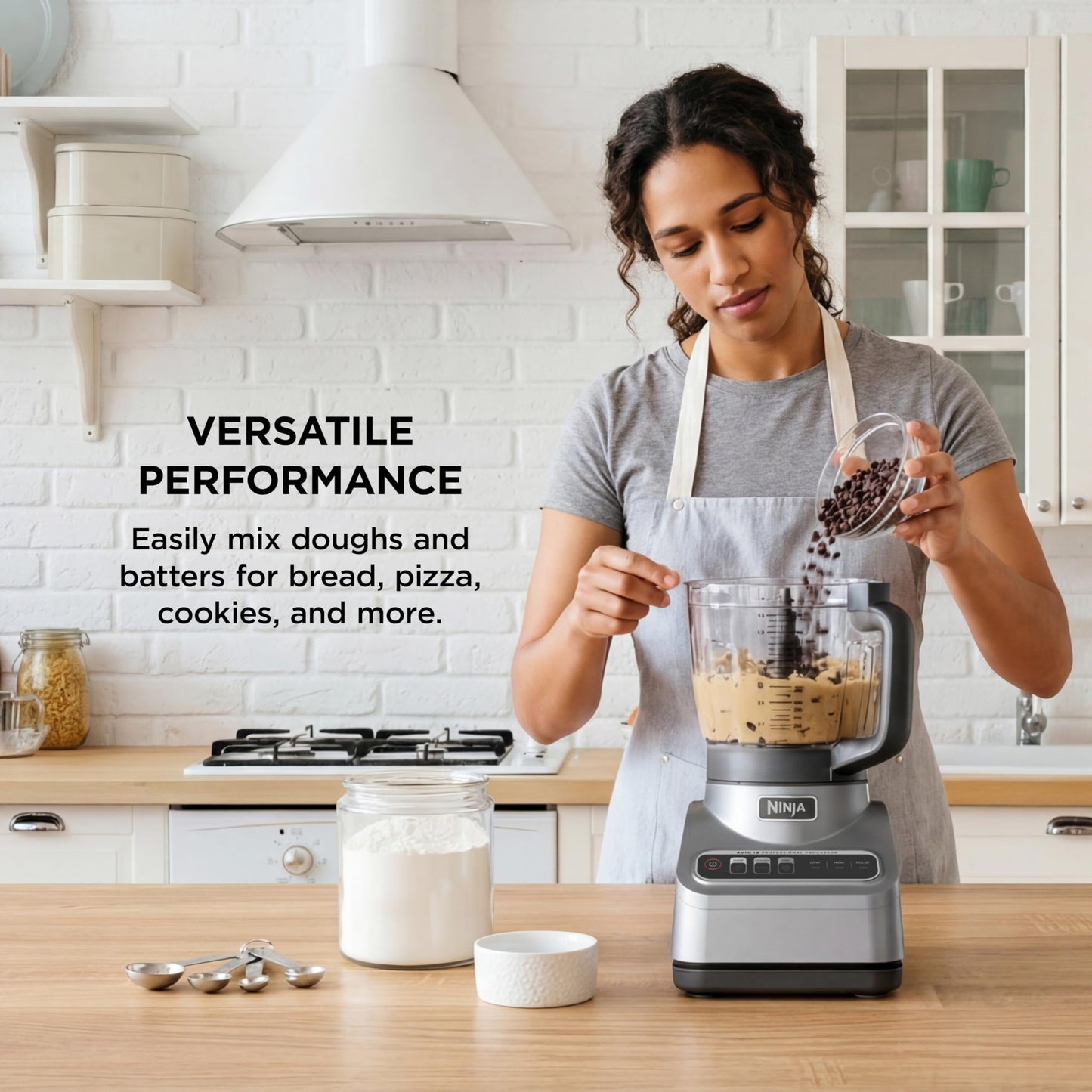 Ninja Professional Plus Food Processor 850-Watts With Auto-iQ Preset Programs Chop Puree Dough Slice Shred With a 9-Cup Capacity and a Silver Stainless Finish (BN600C) - Canadian Version 🍁 All In One Marketplace Canada