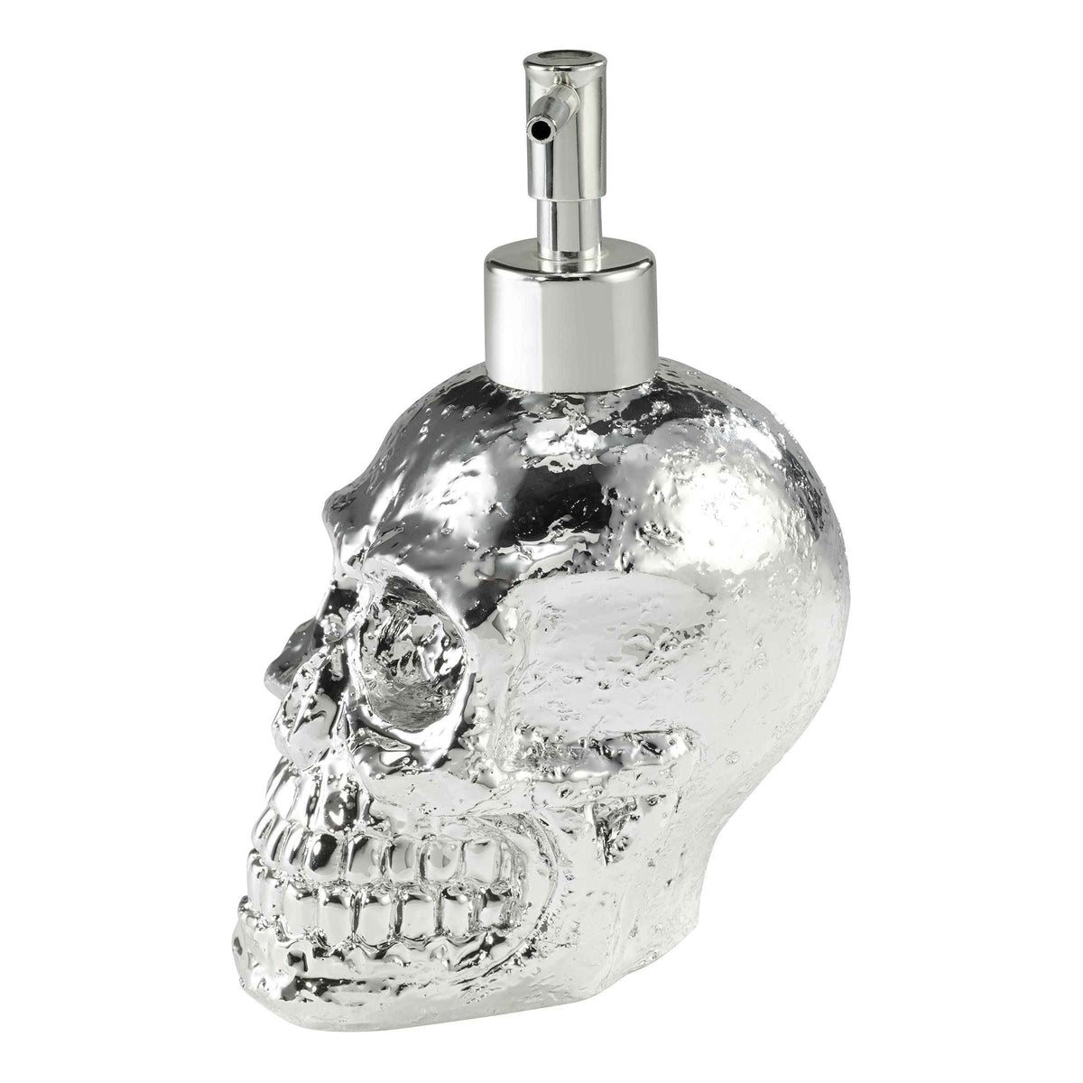 Avanti Linens - Soap Dispenser/Lotion Pump, Guest Bathroom Essentials, Skull Design Bath Decor (Halloween Collection)