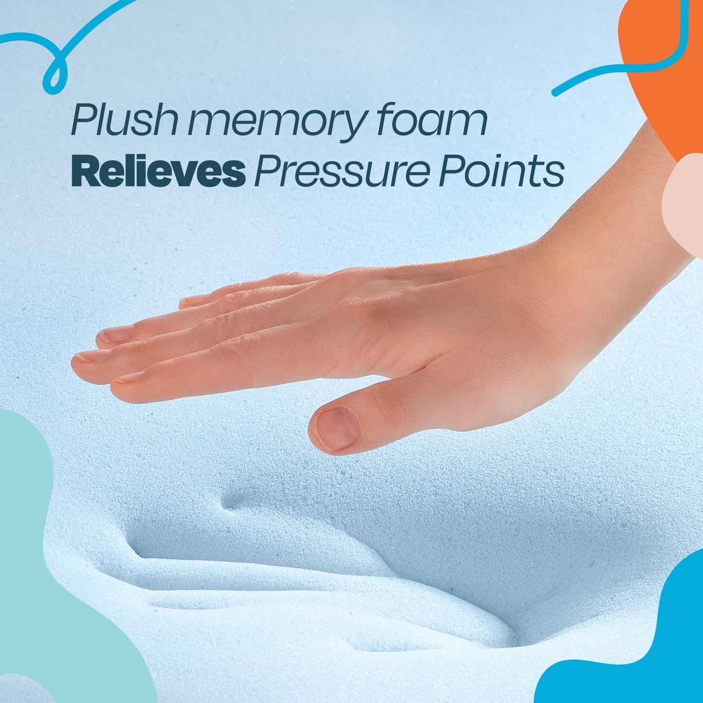 Linenspa 2 Inch Memory Foam Mattress Topper, Gel Infused Twin Mattress Topper, CertiPUR-US Certified ,Topper Only 🍁 All In One Marketplace Canada