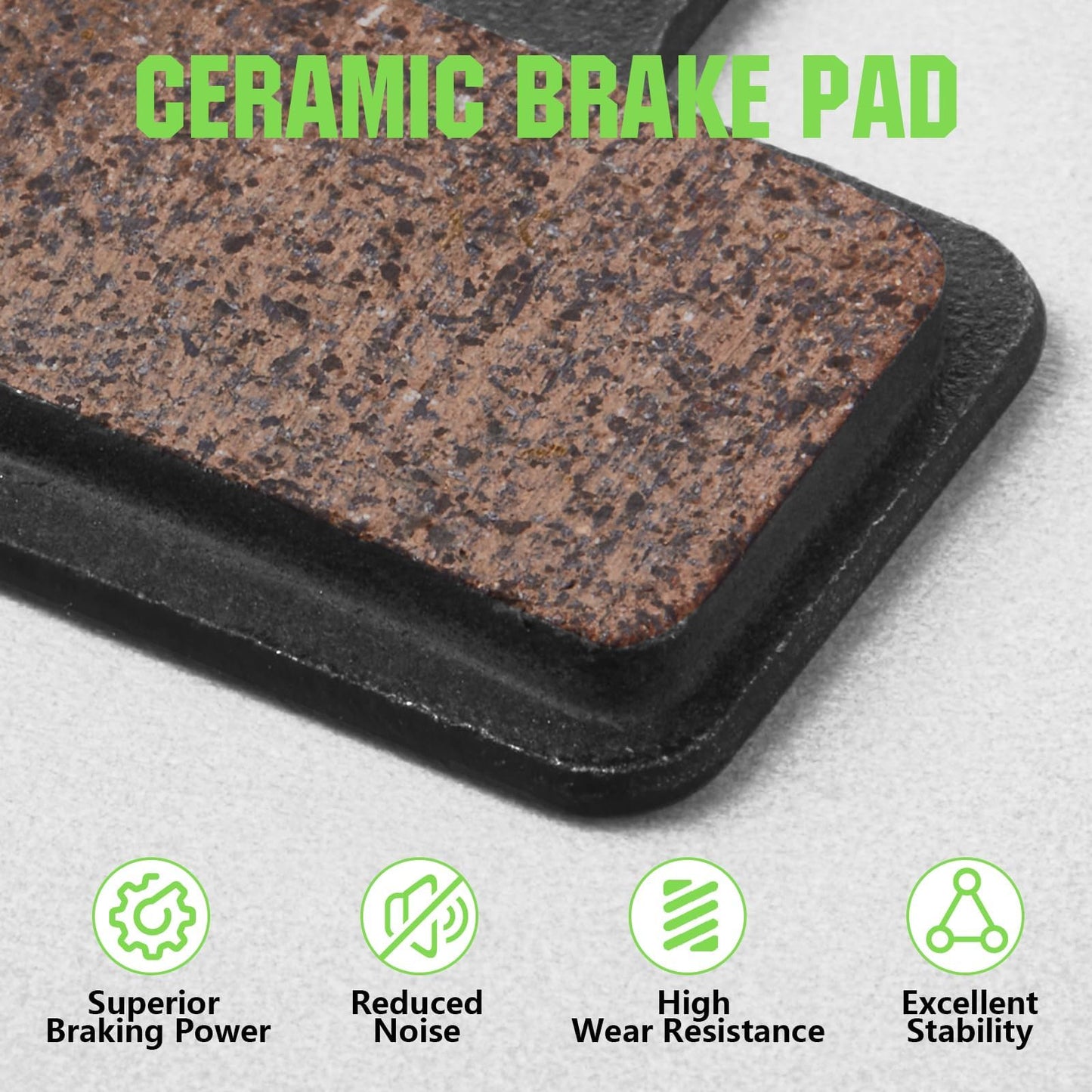 Zacro 4 Pairs Bike Brake Pads, Ceramic Bicycle Disc Brake Pads Fit for Tektro Shimano TRP Deore Br-M575 B01s Mt200 M525 M515 T615 T675 M505 M495 M486 M485, Mountain MTB Ebike Brake Pads Replacement 🍁 All In One Marketplace Canada