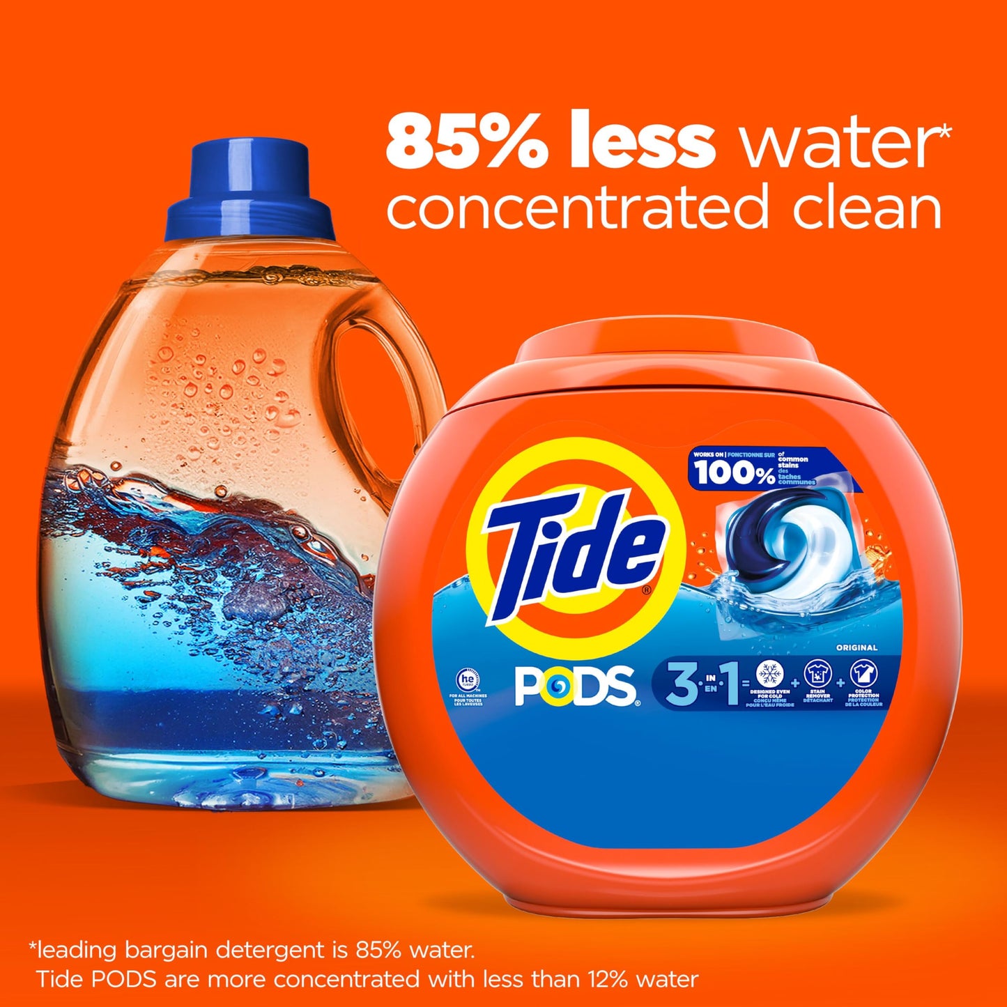 Tide PODS Laundry Detergent Pacs, Original Scent, Powerful 3-in-1 Clean in one Step, HE Compatible, 112 Count 🍁 All In One Marketplace Canada