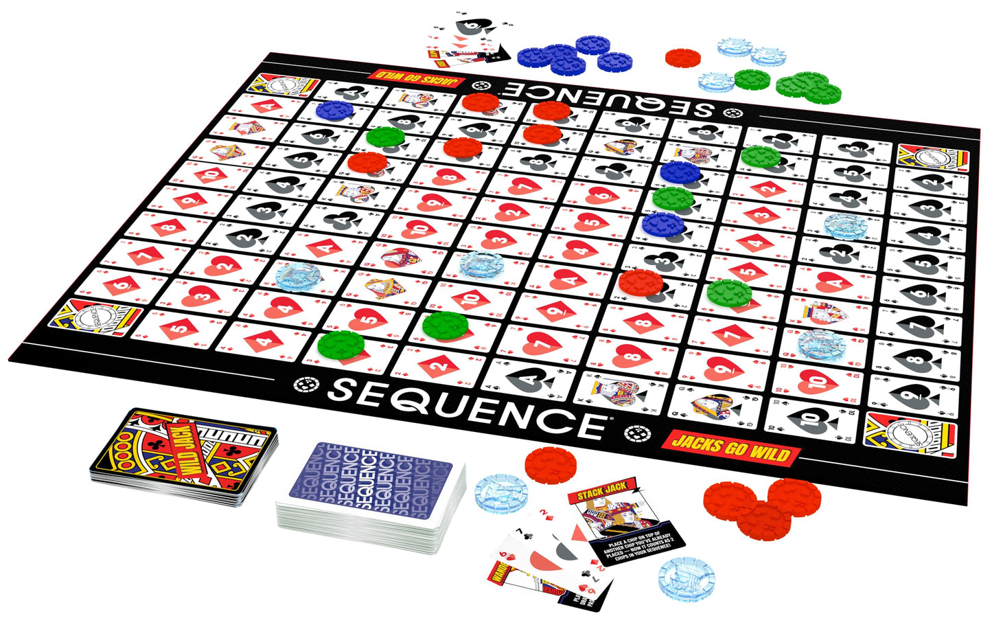 Goliath Sequence Jacks Go Wild! | Strategy Board Game Includes Additional Wild Jacks Cards | 2-12 Players, Ages 7+ 🍁 All In One Marketplace Canada