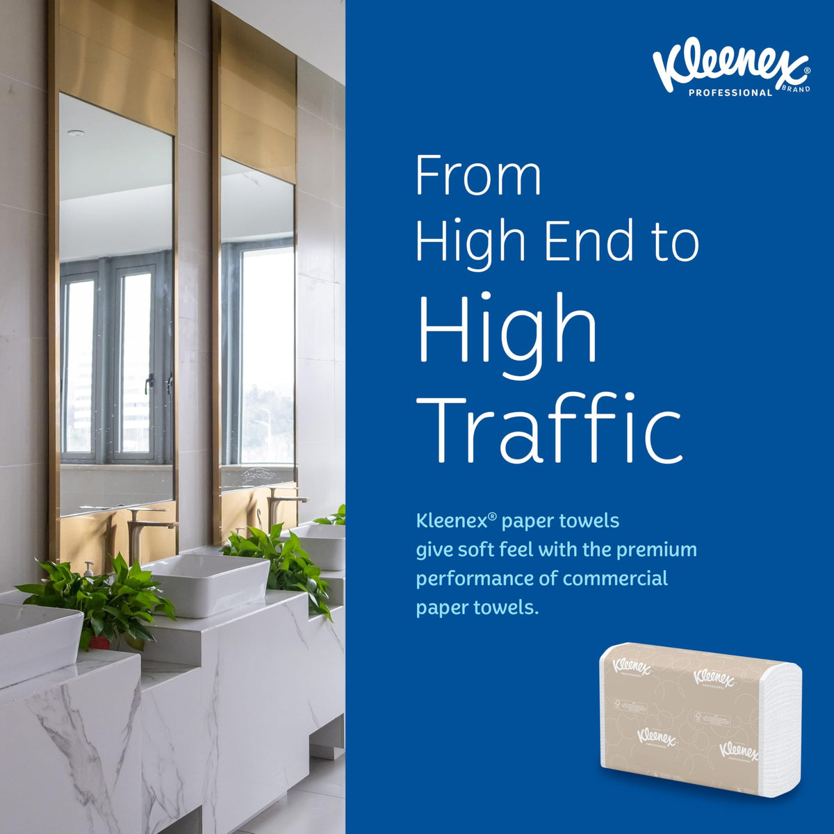 Kleenex Professional Universal Multifold Paper Towels, Bulk (02046), Absorbency Pockets, 9.2" x 9.4" Towel, White (150 Sheets/Pack, 8 Packs/Case, 1,200 Sheet Total) 🍁 All In One Marketplace Canada