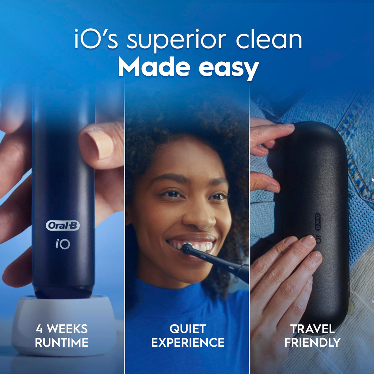 Oral-B iO2 Electric Toothbrush, for an Easy Switch to Electric, Pure White, Rechargeable Electric Toothbrushes, iO Series 2 Limited with 1 Power Toothbrush, 1 Brush Head, and 1 Travel Case 🍁 All In One Marketplace Canada