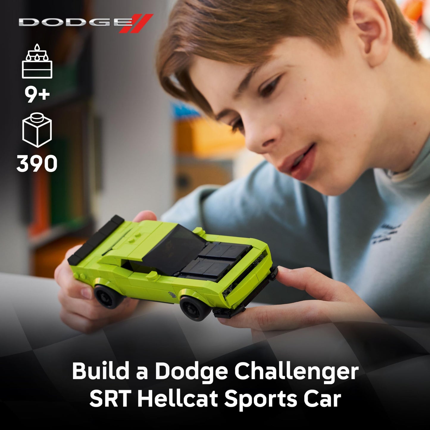 LEGO Speed Champions Dodge Challenger SRT Hellcat Sports Car Toy - Building Set for Learning, Play and Display - Kids Toy for Boys and Girls, Ages 9+ - Birthday Gift Idea for Race Car Fans - 77237 🍁 All In One Marketplace Canada