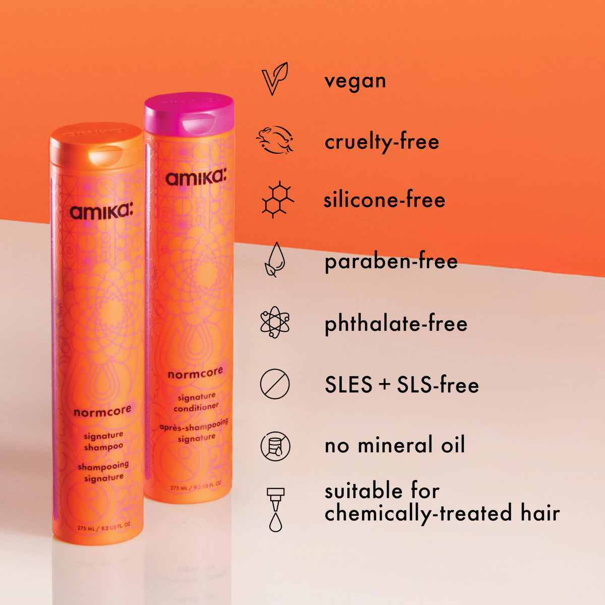 amika normcore signature shampoo, 275ml 🍁 All In One Marketplace Canada