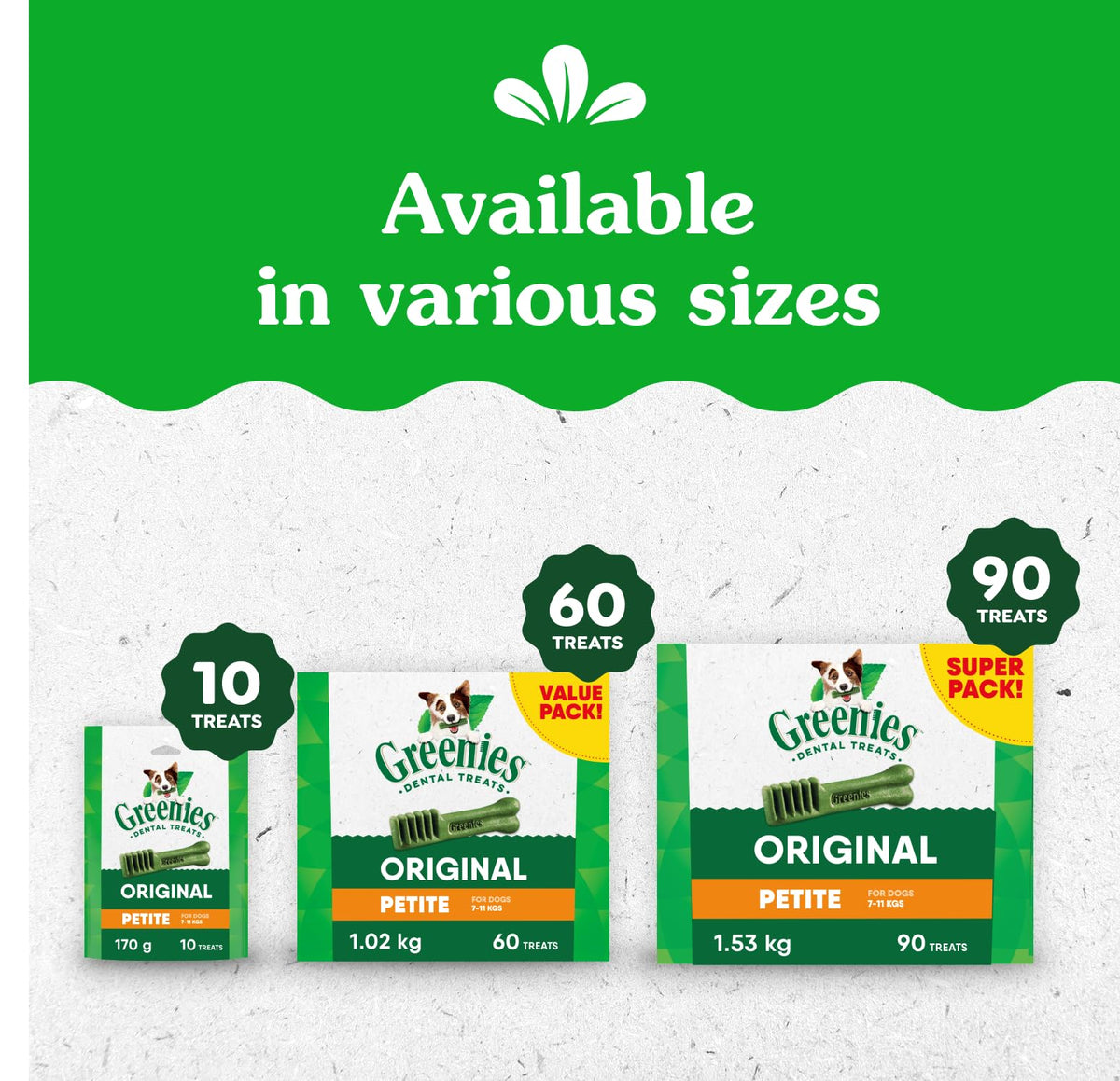 GREENIES Dog Treats Original Petite Natural Dental Care, (90 Treats) 54oz. Pack 🍁 All In One Marketplace Canada